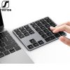 Wireless Bluetooth Number Pad for Laptop Rechargeable Numeric Keypad 35-Keys Aluminum Numpad Keyboard for Mac Windows