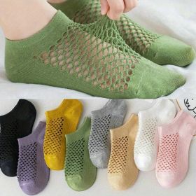 8Pairs Summer Thin No-Show Mesh Socks, Hollow Out Socks, Ankle Athletic Socks, Low Cut Breathable Running Sports Socks