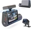 Dual Front Rear Dash Cam 2K QHD +1080p 2" Display 140° Wide Angle Monitoring Range Monitoring Dash Camerca with GPS Super Night Vision G-Sensor