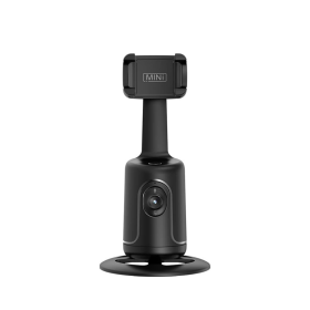 Auto Face Tracking Tripod - 360° Rotation Auto Tracking Phone Holder, No App, Phone Camera Mount with Remote and Gesture Control, Rechargeable Smart S