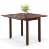 Mid Century Folding Dining Table for 4 People Extendable Kitchen Table with Hidden Storage