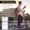 electric scooter.  45 km/h speed 500W motor portable folding load 130kg climb 25° range 35-45km LED MOOD lighting