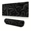 Abstract Line Large Gaming E-sports Computer Oversized Extended Thickened Mouse Pad, Desktop Mat Desk Pad, Non-slip Mouse Pad, Washable Rubber Materia