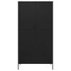 Wardrobe Black 35.4"x19.7"x70.9" Steel