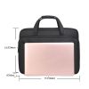 17.3 Inch Laptop Bag, Expandable Briefcase, Computer Bag Men, Women, Laptop Shoulder Bag,  Work Bag Business Travel Office (Black-17.3 Inch)