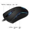 Hongsund High-end optical professional gaming mouse with 7 bright colors LED backlit and ergonomics design For LOL CS