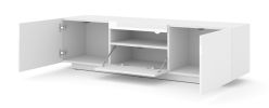 AURA 150 TV STAND / 59,06 in white matt / white gloss