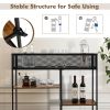 Modern Multi-Tier Industrial Style Console Table