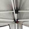 10'x10' Outdoor Party Tent, Pop-Up Party Canopy Tent Birthday Tent, Patio Camping Gazebo Shelter Pavilion Catering BBQ Event Tent with 2 Removable Sid