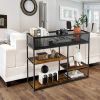 Modern Multi-Tier Industrial Style Console Table