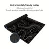 Large Gaming Mouse Pad Black Topographic Contour Mouse Pad with Stitched Edges & Nonslip Rubber Base Extended XL Long Mousepad Big Desk Mat for Compan