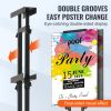 VEVOR Poster Stand, Adjustable Height Up to 75", Double-Sided Heavy Duty Pedestal Sign Holder, Floor Standing Sign Holder Banner Stand with Shock-abso