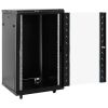 18U Network Cabinet with Swivel Feet 19" IP20 23.6"x23.6"x39.4"