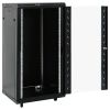 22U Network Cabinet with Swivel Feet 19" IP20 23.6"x23.6"x47.2"