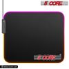 5 CORE Large RGB Gaming Mouse Pad Non-Slip Rubber Base, Waterproof 11.8 x 9.8 Inch LED Desk Mouse Mat Glowing 12 Modes Durable Stitched Edges, Great f