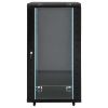 22U Network Cabinet with Swivel Feet 19" IP20 23.6"x23.6"x47.2"