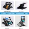 360º Rotating Laptop Riser Stand Foldable Desk Laptop Riser Tablet PC Holder with Phone Stand 8 Level Adjustable Height Inbuilt Handle for Home Office