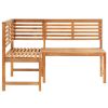 Patio Corner Bench 55.1" Solid Acacia Wood