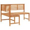 Patio Corner Bench 55.1" Solid Acacia Wood