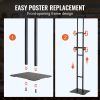 VEVOR Poster Stand, Adjustable Height Up to 75", Double-Sided Heavy Duty Pedestal Sign Holder, Floor Standing Sign Holder Banner Stand with Shock-abso