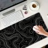 Abstract Line Large Gaming E-sports Computer Oversized Extended Thickened Mouse Pad, Desktop Mat Desk Pad, Non-slip Mouse Pad, Washable Rubber Materia