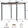 Outdoor Retractable Pergola with Weather-Resistant Canopy Aluminum Garden Pergola Patio Grill Gazebo for Courtyard