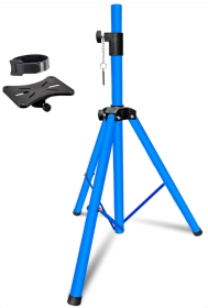 5 Core Speaker Stand Tripod Floor Tall Adjustable Up to 72 Inch DJ Studio Monitor Stands Pole Mount -- SS ECO 1PK WoB (Color: sky blue)