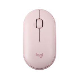 Laptop Tablet USB Receiver Slim Quiet Click 24GHz Pebble M350 Silent Bluetooth Wireless Mouse (Color: Pink)