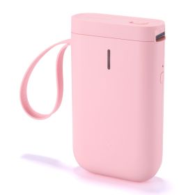 D11 Label Printer Bluetooth Household Non Drying Label Machine Fast Printing Home Use Office (Color: Pink)