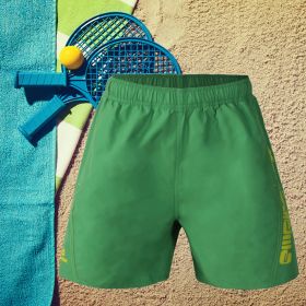 Men's Board Shorts Trunks Running Beach Tennis Volleyball Surfing Bottom Gifts Pack (Color: Green, size: XXL)