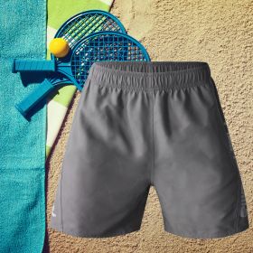 Men's Board Shorts Trunks Running Beach Tennis Volleyball Surfing Bottom Gifts Pack (Color: Dark Grey, size: XXL)