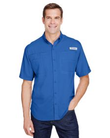 Men's Tamiami™ II Short-Sleeve Shirt - WHITE - M (Color: VIVID BLUE, size: L)