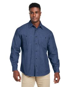 Men's Denim Shirt-Jacket - DARK DENIM - XS (Color: DARK DENIM, size: XS)