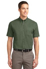 Port Authority Tall Short Sleeve Easy Care Shirt TLS508 (Color: Clover Green, size: 3XLT)