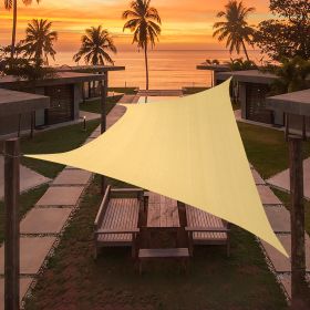 Artpuch Custom Size Sand Sun Shade Sail Triangle Canopy 185 GSM Durable Fabric UV Block Awning for Outdoor Patio Garden Backyard (Customized Available (size: 07'x11')